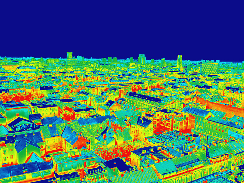 termografia con il drone